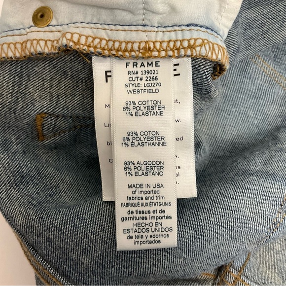 Frame Le Garcon Womens Size 26 Slouchy Dark Wash Mid Rise Boyfriend Jeans - Picture 10 of 11